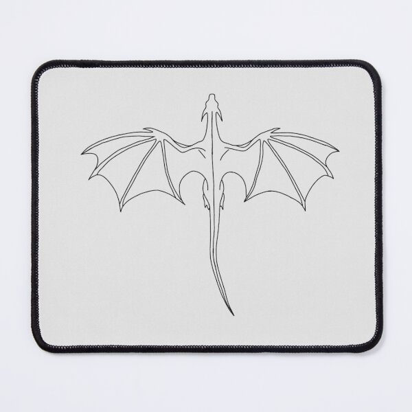 Item preview, a black outlined wyvern designed and sold by drinking-tea-rn.