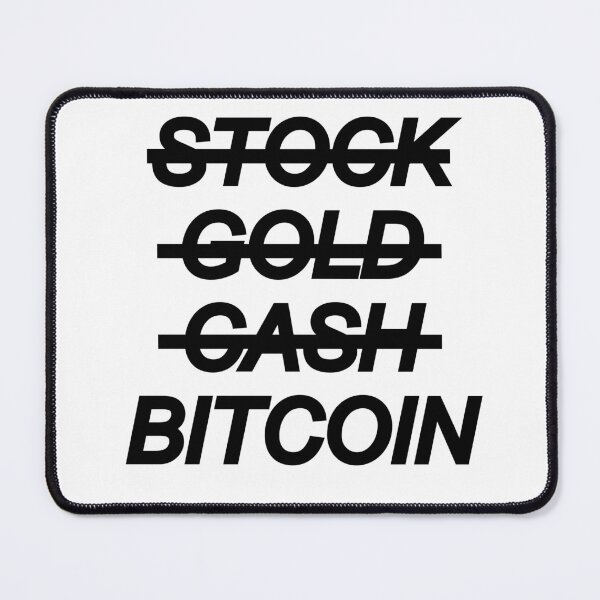 Item preview, Not Stock Gold or Cash But Bitcoin designed and sold by WhitepaperStyle.