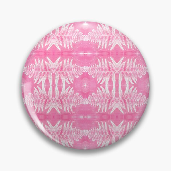 Item preview, Conjoined Fern Leaf Monoprint Pattern Pink designed and sold by vallisrowe.
