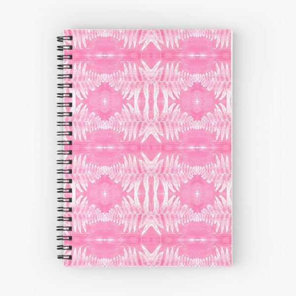 Item preview, Conjoined Fern Leaf Monoprint Pattern Pink designed and sold by vallisrowe.