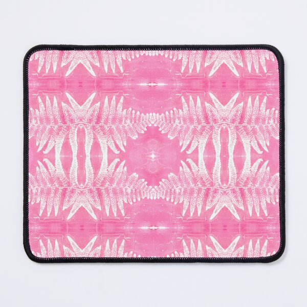Item preview, Conjoined Fern Leaf Monoprint Pattern Pink designed and sold by vallisrowe.