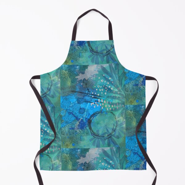 Item preview, Ocean Blue Vibrant Tropical Mixed Media Artwork designed and sold by CreativeCanvas8.