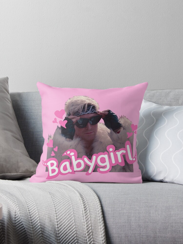 ryan gosling ken Throw Pillow for Sale by Flowerybliss