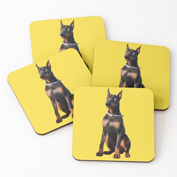 Item preview, Animated Doberman in 3D style designed and sold by ChickNickStudio.