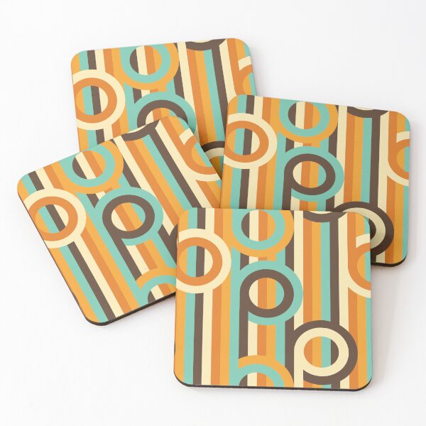 Item preview, Retro stripes meet circles designed and sold by Designsbyluzia.