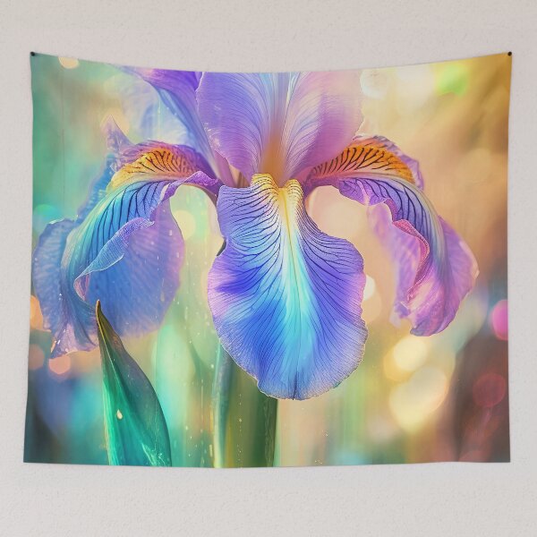Item preview, Glowing Irises designed and sold by Art by Lilia.