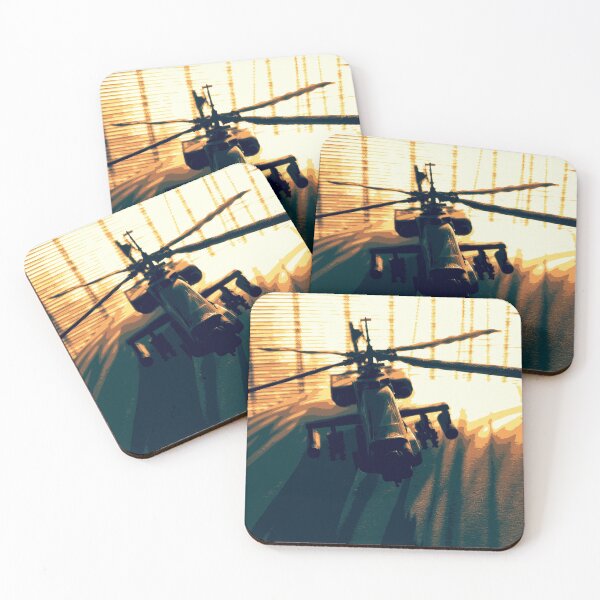 Item preview, USAF Apache fighter helicopter in action designed and sold by retropenguin.