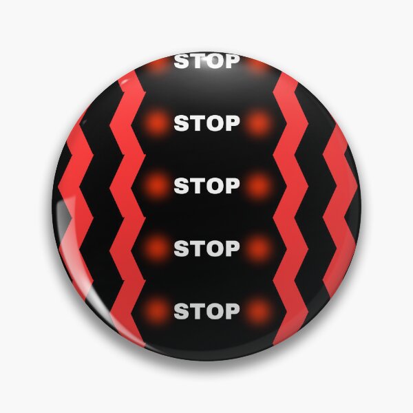 Item preview, Stop Warning sign tape on black background. Red dual side direction arrow reflection shiny tape designed and sold by Giree07.