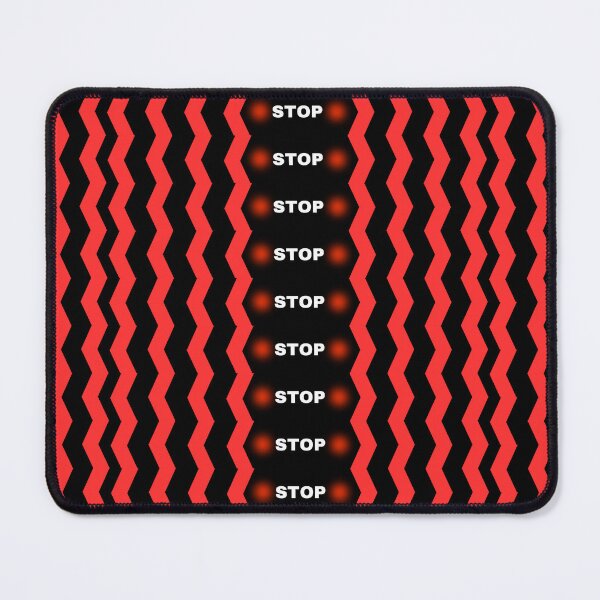 Item preview, Stop Warning sign tape on black background. Red dual side direction arrow reflection shiny tape designed and sold by Giree07.