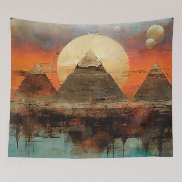 Item preview, Three Pyramids Four Satellites  designed and sold by PyramidSchmear.