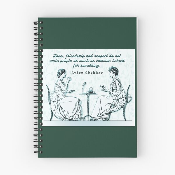 Item preview, Anton Chekhov Funny Quote about common hatred: “Love, friendship and respect do not unite people...” designed and sold by artbleed.