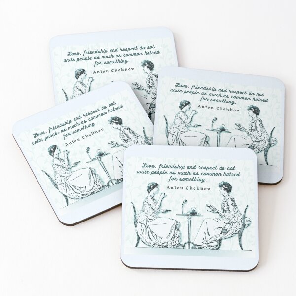 Item preview, Anton Chekhov Funny Quote about common hatred: “Love, friendship and respect do not unite people...” designed and sold by artbleed.