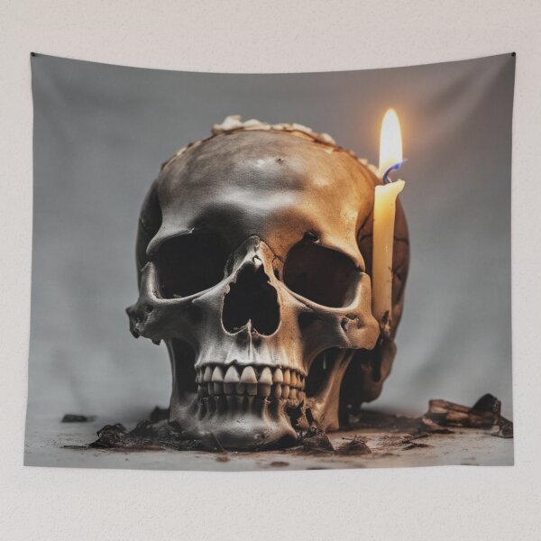 Item preview, Skull with candle designed and sold by Joseph Hail.