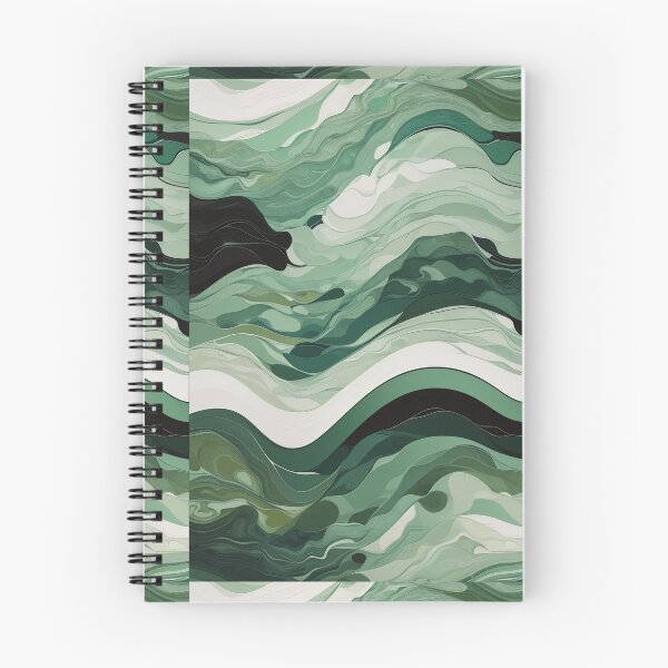 Item preview, Classy wavy green pattern designed and sold by FuzzieIntuition.