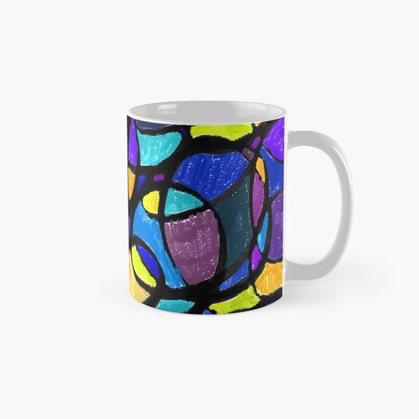 Item preview, Oil Pastel Stained Glass Inspired Night Colorful Bright designed and sold by hopecope.