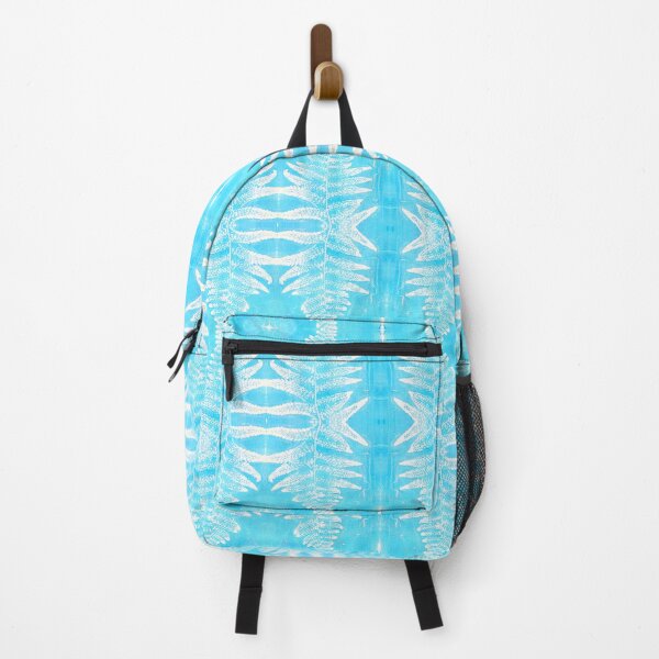 Item preview, Conjoined Fern Leaf Monoprint Pattern Turquoise designed and sold by vallisrowe.
