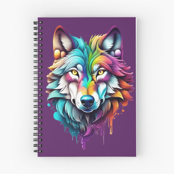 Item preview, Surrealism style art piece of a Timberwolf #2 designed and sold by BirdsnStuff.