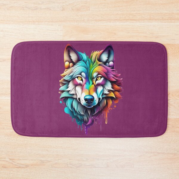 Item preview, Surrealism style art piece of a Timberwolf #2 designed and sold by BirdsnStuff.