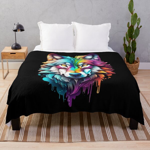 Item preview, Surrealism style art piece of a Timberwolf #2 designed and sold by BirdsnStuff.