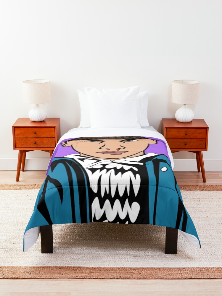 Thumbnail 3 of 6, Comforter, stranger things eleven designed and sold by illustrational0.