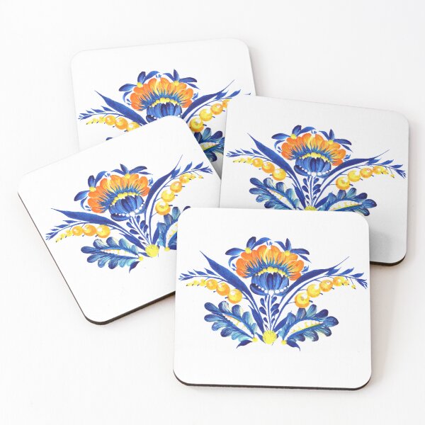 Item preview, Yellow flower and berries Ukrainian art Petrykivka Ukrainian yellow-blue flowers designed and sold by Sunflower-7.