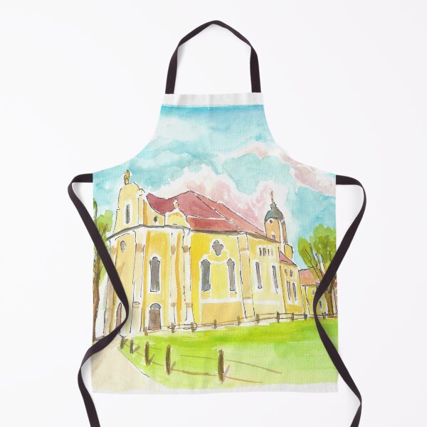 Artikelvorschau, Blick auf die berühmte Wieskirche und Wallfahrtsort in Bayern entworfen und verkauft von artshop77.