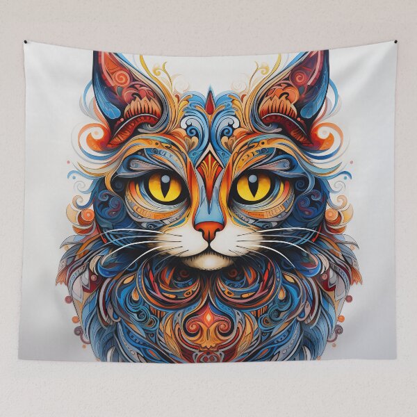 Item preview, Zentangle Cat designed and sold by Red Witch Art.