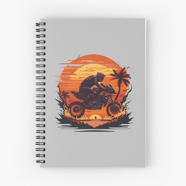 Item preview, Motorcycle racing in desert at sunset designed and sold by davidbomel-Art.