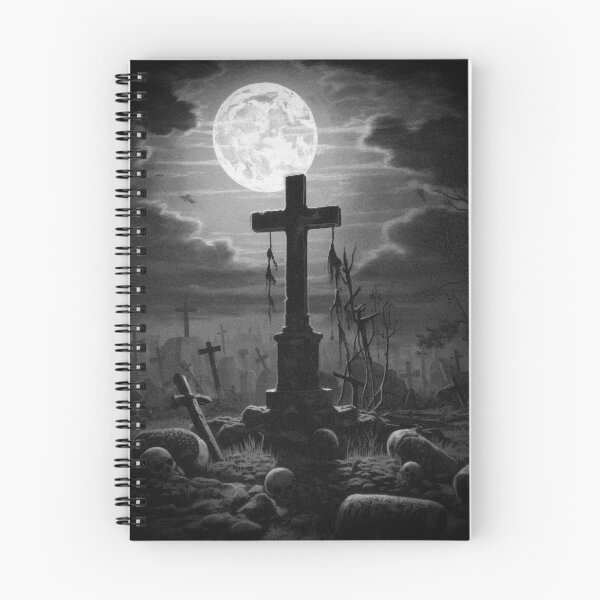 Item preview, Dark graveyard, metal t-shirt designed and sold by SvarunPogani.