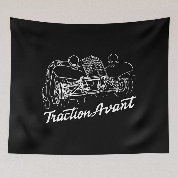 Item preview, Citroën Traction Avant script emblem and subtle illustration 	 		 designed and sold by cciukslbm85.