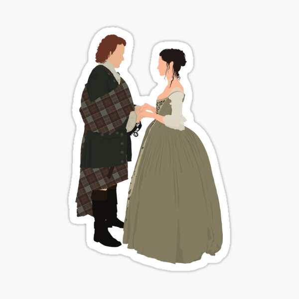 Aperçu de l'œuvre Claire & Jamie - Outlander créée et vendue par chaoticdoodlery.
