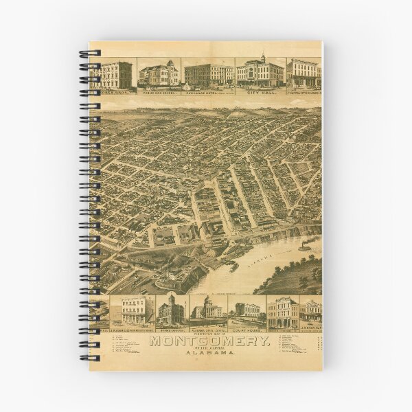 Item preview, Montgomery, Alabama (1887) designed and sold by allhistory.