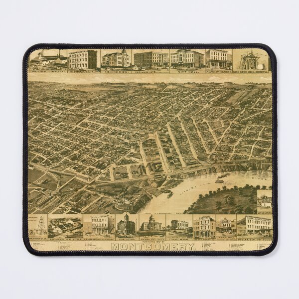 Item preview, Montgomery, Alabama (1887) designed and sold by allhistory.