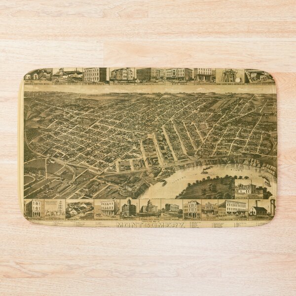Item preview, Montgomery, Alabama (1887) designed and sold by allhistory.