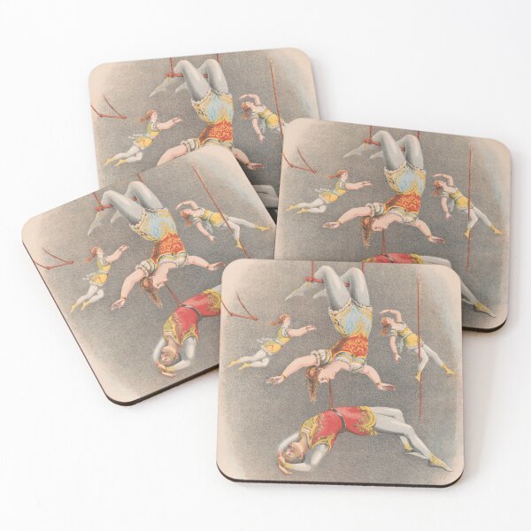 Item preview, STK501915A-Male and female trapeze performers, circa 1875. designed and sold by StocktrekImages.