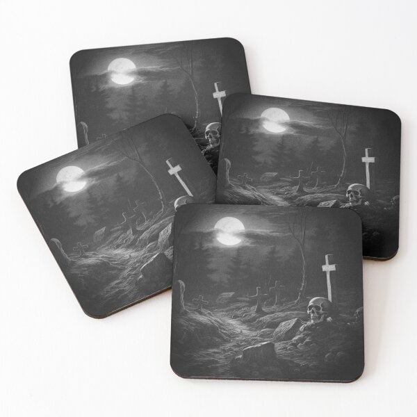Item preview, Dark graveyard, metal t-shirt designed and sold by SvarunPogani.