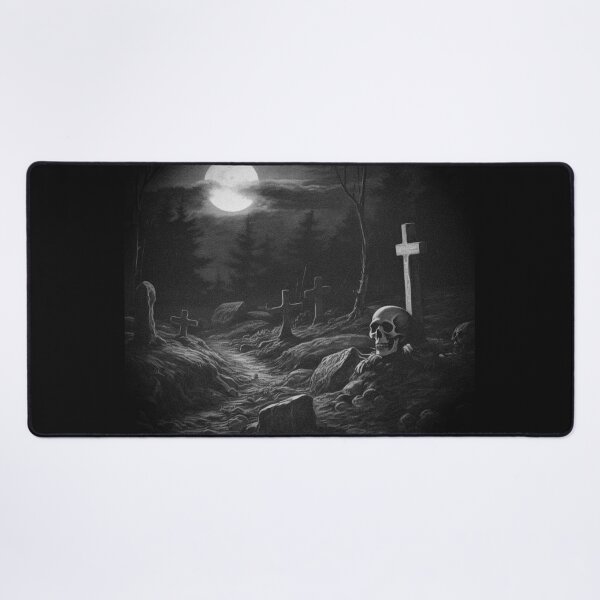 Item preview, Dark graveyard, metal t-shirt designed and sold by SvarunPogani.