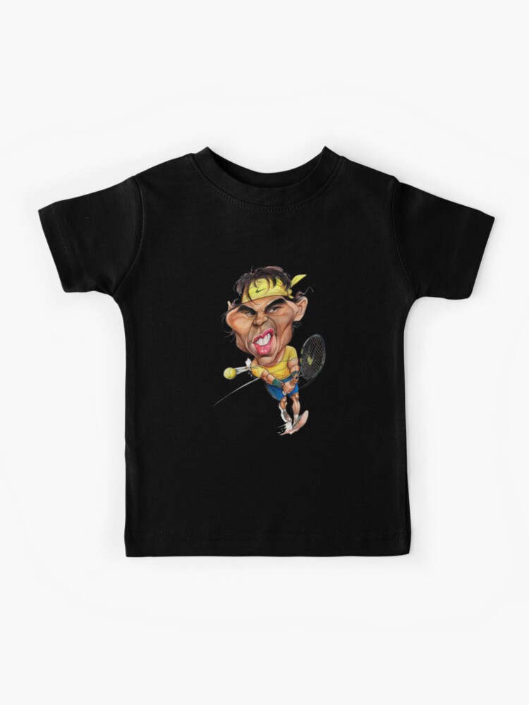 Rafael Nadal cartoon Kids T Shirt for Sale by zolfadri Redbubble