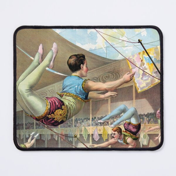 Item preview, STK501916A-Vintage graphic print of acrobats performing at a circus. designed and sold by StocktrekImages.