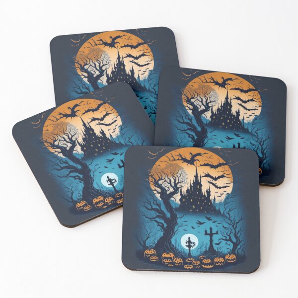 Item preview, Whispers of the Night: Spooky Halloween Cemetery Delights designed and sold by irosh madushan.