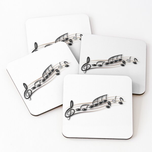 Item preview, Musical notes dancing on the stave designed and sold by Bayzassi.