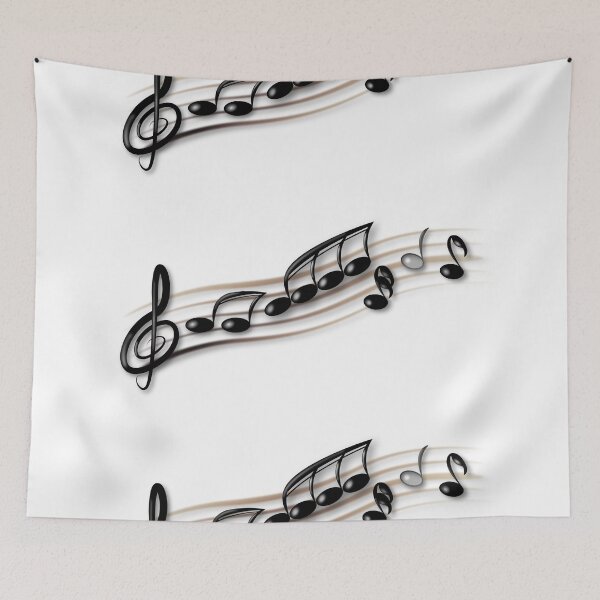 Item preview, Musical notes dancing on the stave designed and sold by Bayzassi.