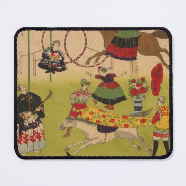 Item preview, STK501919A-Japanese triptych print of circus. designed and sold by StocktrekImages.