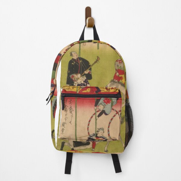 Item preview, STK501919A-Japanese triptych print of circus. designed and sold by StocktrekImages.