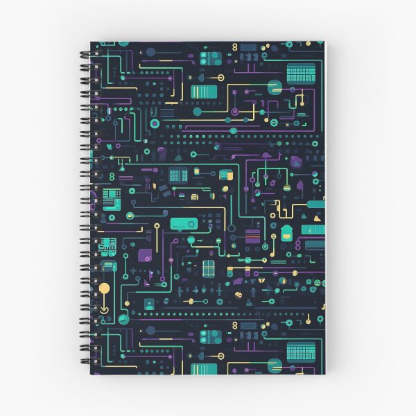 Item preview, Purple and Green Circuit Board tile designed and sold by Vainura.