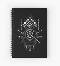 Cuaderno de espiral D20 Dice Symbols Game Master Inspired Mesa RPG Juegos