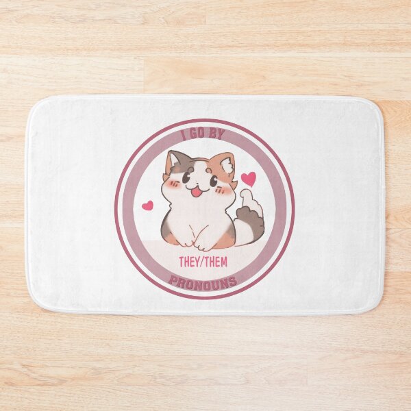 Item preview, They/Them Pronouns_LGBTQ Pride_They Them Pronoun_Cat Love designed and sold by LynnePham.