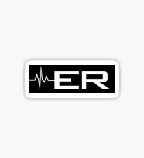 ER TV Show Logo Sticker