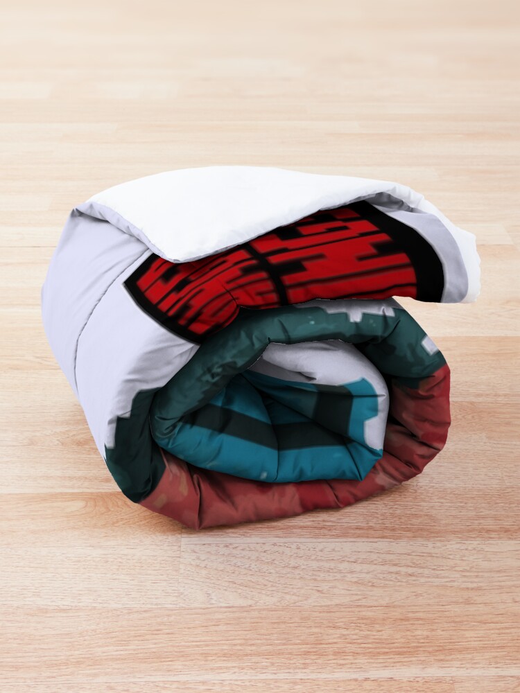 Thumbnail 4 of 6, Comforter, Stranger Things Pixel Art designed and sold by oldtshirt.
