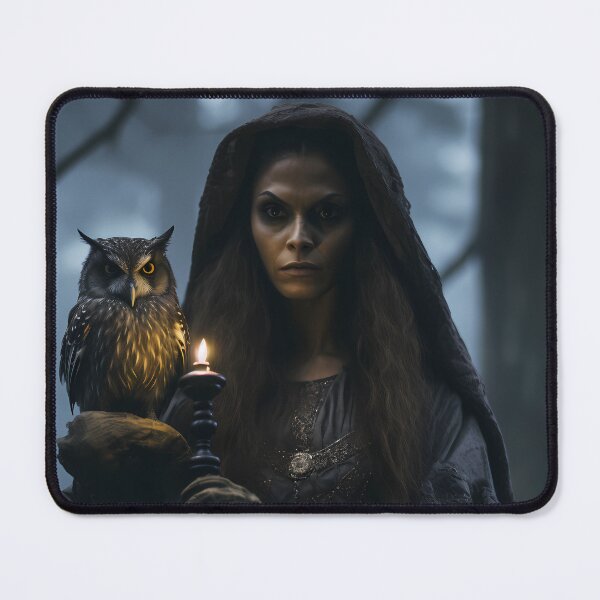 Item preview, Candlelight Witch and Her Familiar designed and sold by sixblackroses.